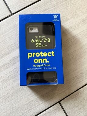 On Running Black Rugged Phone Case with Holster & Rotating Clip